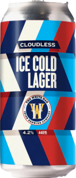 White Hag CAN Cloudless Ice Cold Lager 4.2% 24x440ml