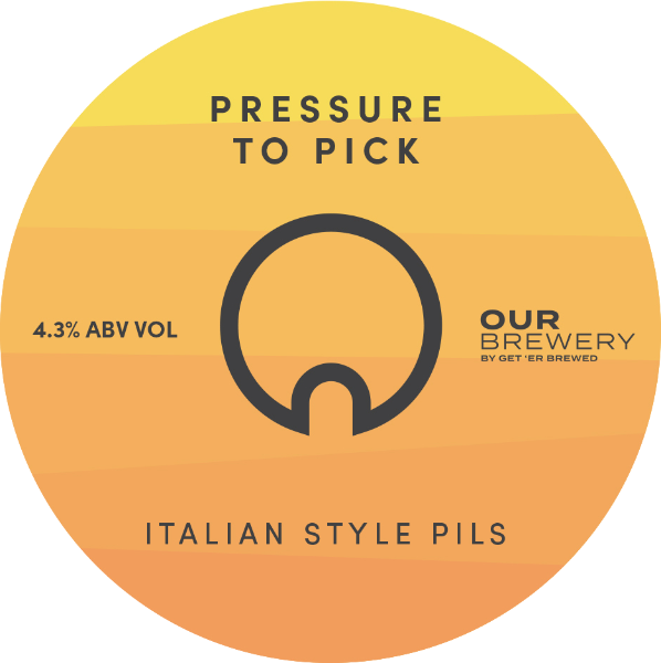 Our Brewery KEG Pressure To Pick Pils 4.3% 30LTR (KK)