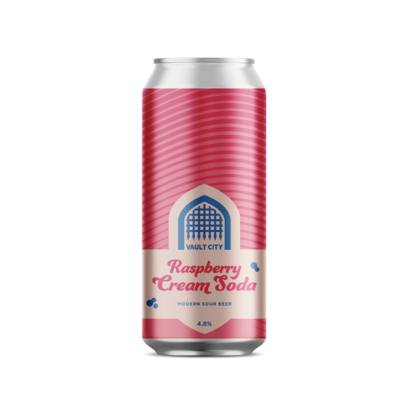 Vault City CAN Raspberry Cream Soda 4.8% 18x440ml