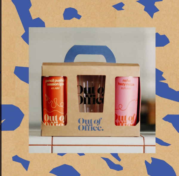 OUT OF OFFICE 2 CAN & GLASS GIFT PACK x 5