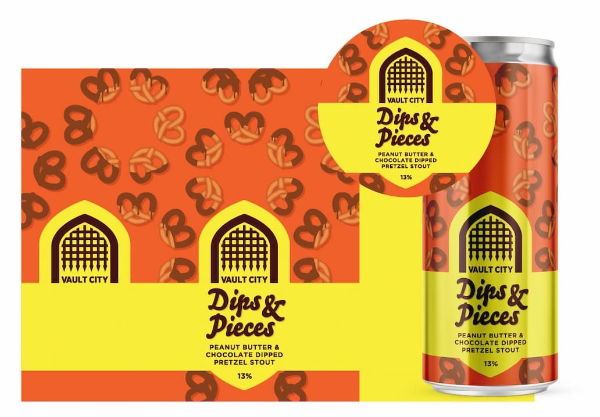 Vault City CAN Dips & Pieces Peanut Butter PRetzel Imp Stout 13.0% 12x330ml